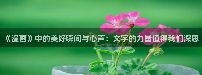 汗汗漫画免费看网站：《漫画》中的美好瞬间与心声：文字的力量值得我们深思
